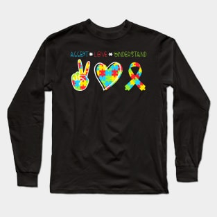 Accept Love Understand Puzzle Long Sleeve T-Shirt